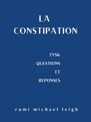 cover image of La constipation